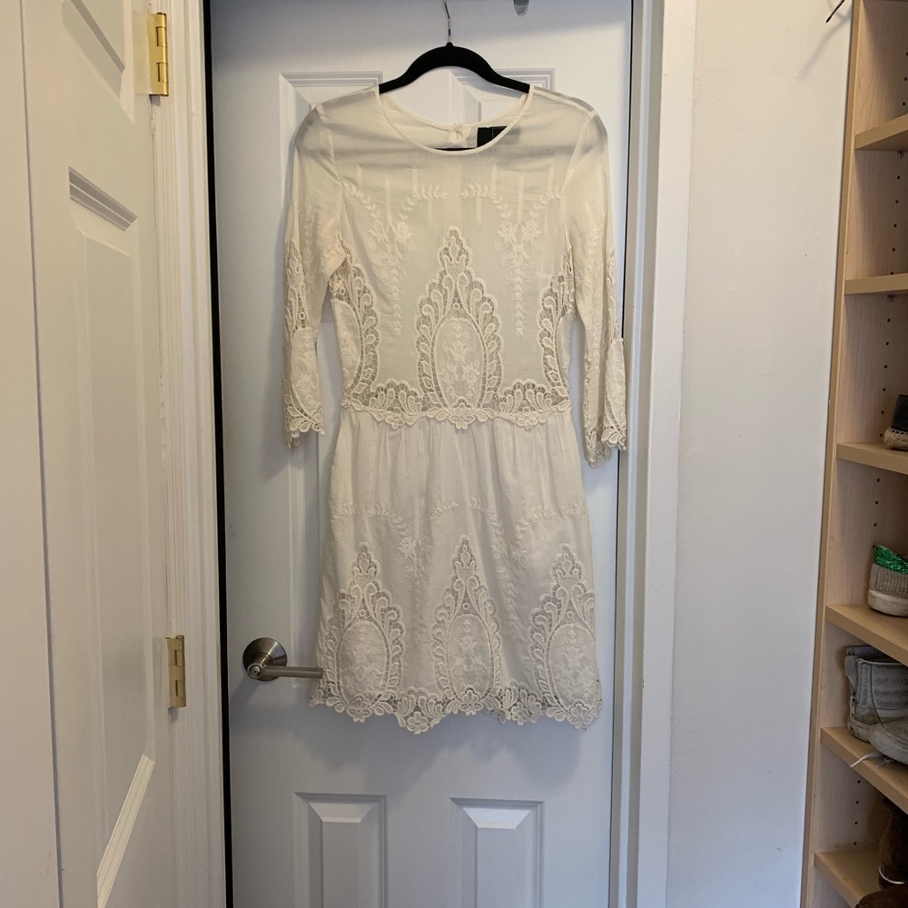 Lace detail dress
